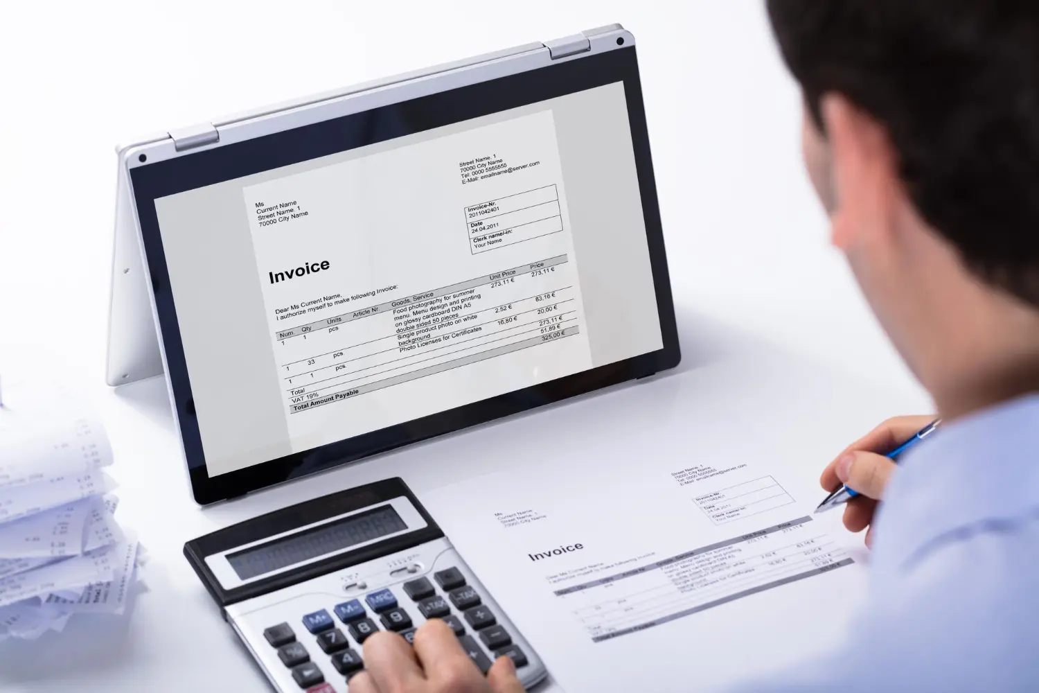 account invoice not paid of 90 days